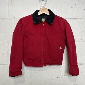 Vintage Carhartt Duck Quilt-Lined Detroit Jacket “Red” JQ600